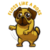 Pug floss dance gift