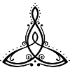 Symbole celtique, mère avec enfant.