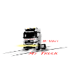 LKW mit Schriftzügen