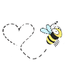Biene Herz