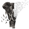 Low poly elephant