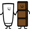 Milk and chocolate
