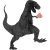 Dino mit Melone