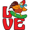 Chicken snowboarding snowboarder winter snow