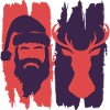 Noël de Noël "Santa & Reindeer"