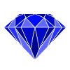 Diamond in blue