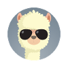 Alpaca sunglasses animal