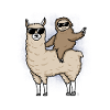 Llama and sloth gift