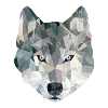 Geometric wolf