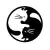 Ying Yang cat