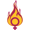 woman venus symbol female girl girl on fire f