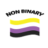 NON BINARY FLAGGE Brusttasche