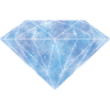 Blue diamond crystal gemstone