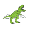 T-Rex dinosaur stone age