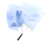 Farbroller Polarfuchs