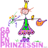 Garden princess with rubber boots