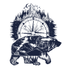 Bear and compass wildlife