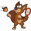 Squirrel Badminton Shuttlecock Shuttlecock