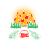 Gebirgspizza Geschenk