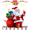 Santa with gifts