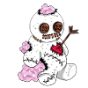 Voodoo doll lovesickness girlfriend Teddy