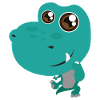 Dinosaur Tyrannosaurus Rex with teeth