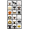18 x dogs head