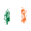 IRLAND Flagg Splatter Flag Eire Banner Gift