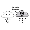 Snow cloud rain cloud