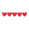 5 hearts