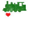 Train railway heart