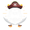 Chat pirate bébé pirate
