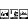 Morning Evening Night Car