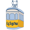 Lisbona - tram - Portogallo Camicia