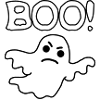 halloween ande skräck rolig ironisk grimas