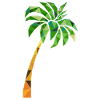 Geometric palm tree