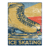Retro ice skating skates