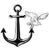 Anchor with seagull Maritim