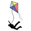 Skydiving kite flying gift