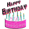 Happy Birthday Cake Pink