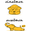 Yoga elephant gold
