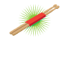 Batterie Drum Drumsticks Rétro Cadeau