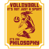 Dump volleyball player