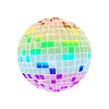 bunte Discokugel