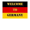 welcome to germany - Germany flag