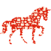 Christmas horse Christmas horse