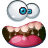 Monster rolig Halloween karneval kostym