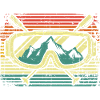 Skiers ski