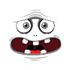 Monster Face - Grey