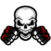 MMA Skull - Gray Shadow